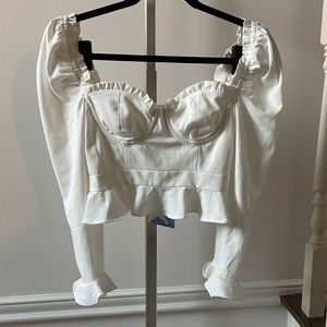 Majorelle Corie top white sz XS
